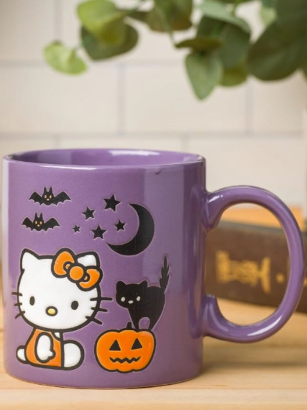 Hello Kitty Halloween Mug Pumpkin Bats Cat Ceramic Sanrio Cup | 20 Ounces